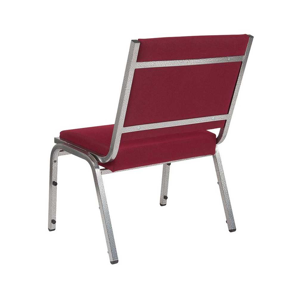 1500 lb. Rated Burgundy Antimicrobial Fabric Bariatric Medical Reception Chair