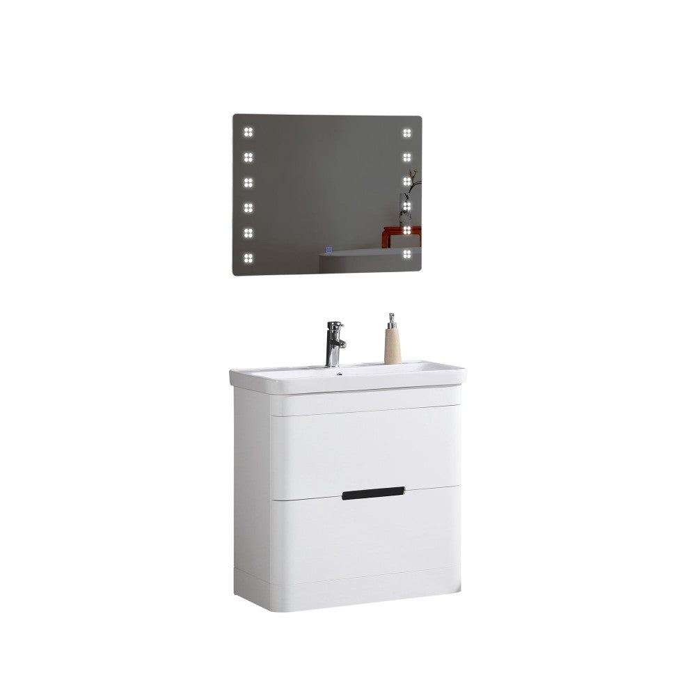 32" Bathroom Vanity With Led Mirror- Pvc
