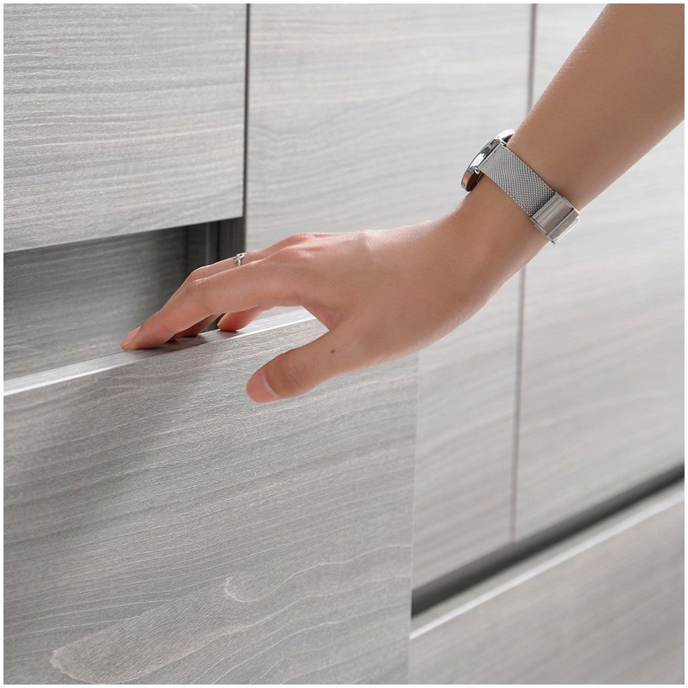 60 Gray Wood Free Standing Modern Bathroom Cabinet w/ Integrated Single Sink