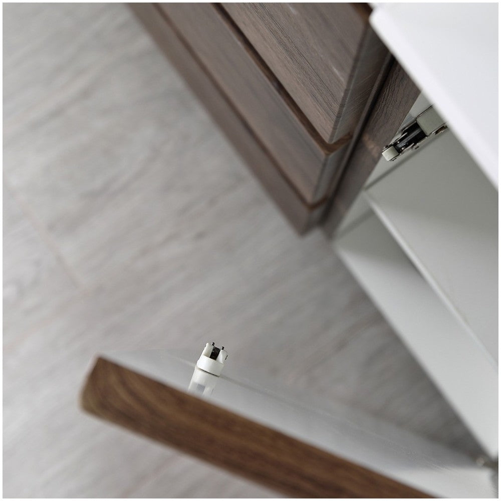 60 Rosewood Free Standing Single Sink Modern Bathroom Vanity w/ Medicine Cabinet