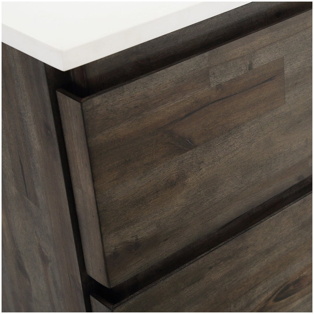 72 Floor Standing Open Bottom Dbl Sink Bathroom Cabinet, Top, Sinks, Wood