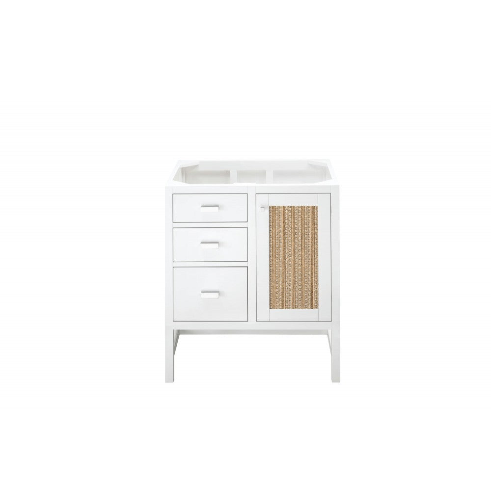 Addison 30" Single Vanity Cabinet, Glossy White