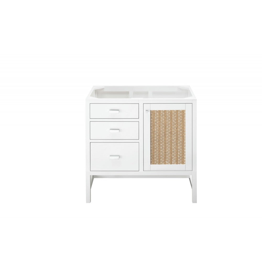 Addison 36" Single Vanity Cabinet, Glossy White