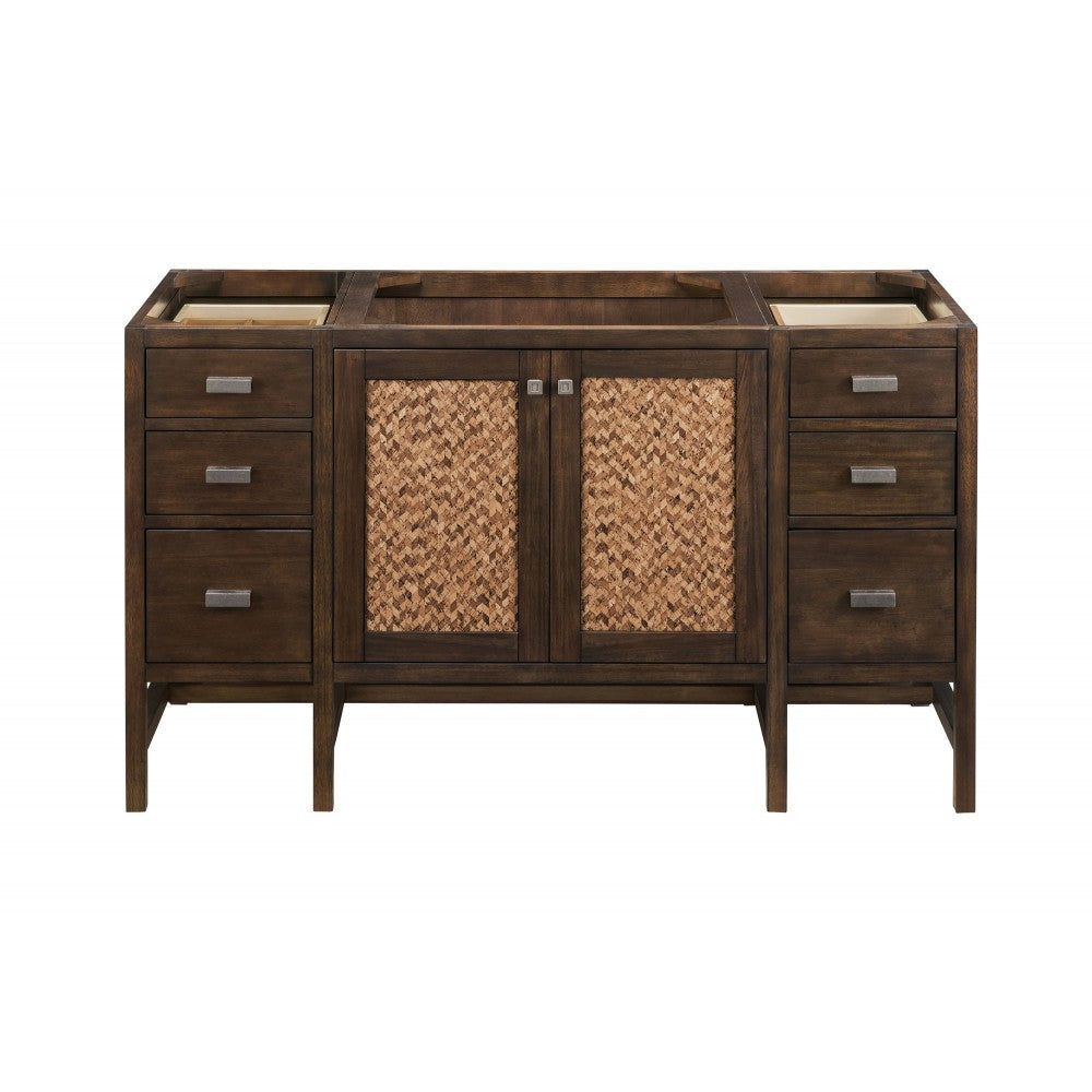 Addison 60" Single Vanity Cabinet , Mid Century Acacia