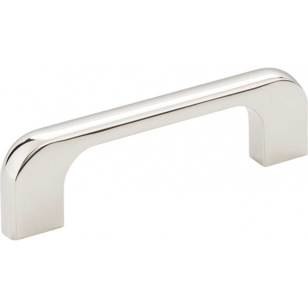 1" Overall Length Brushed Pewter Square Delmar Cabinet Knob