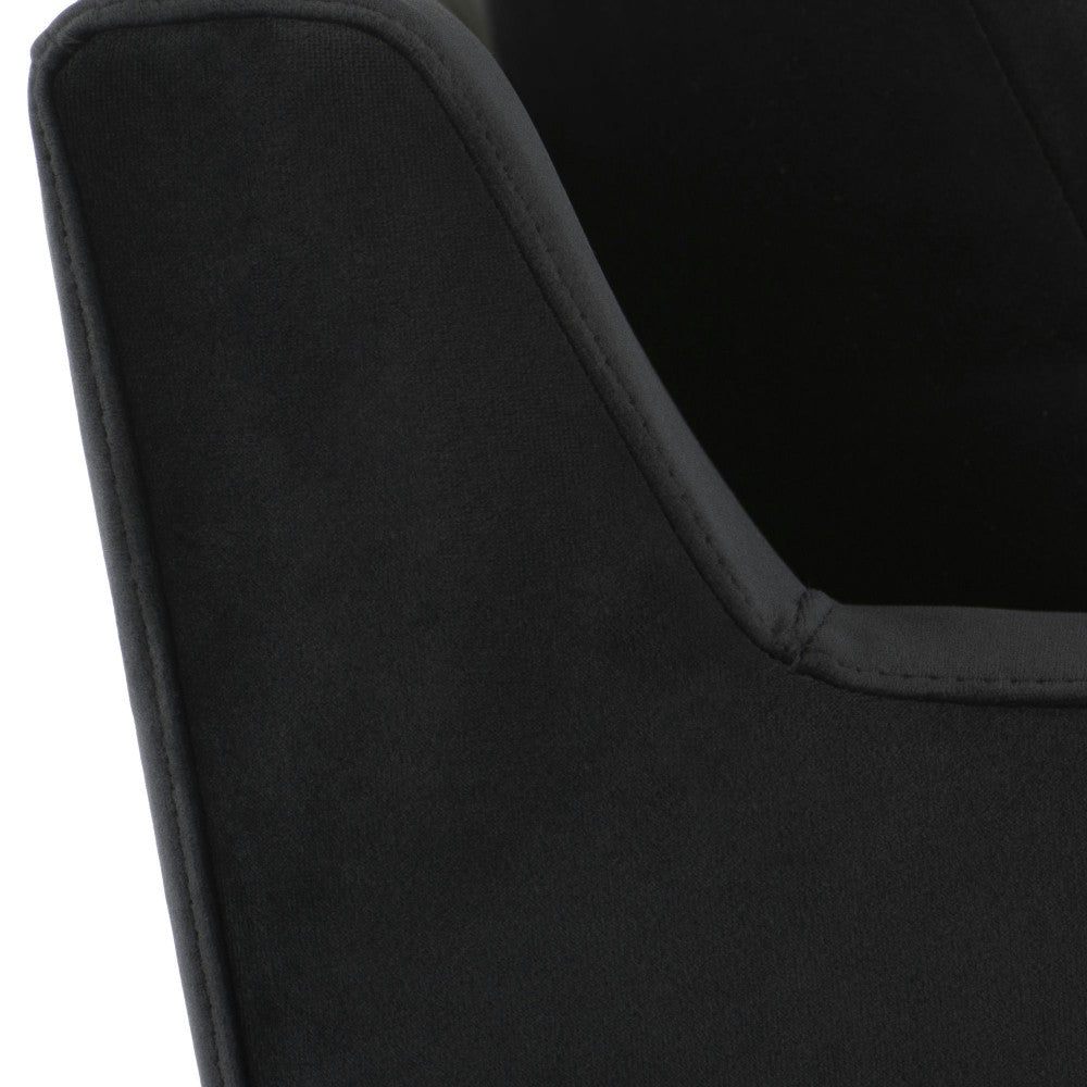 Anders Black Fabric Single Seat Sofa, HGSC589