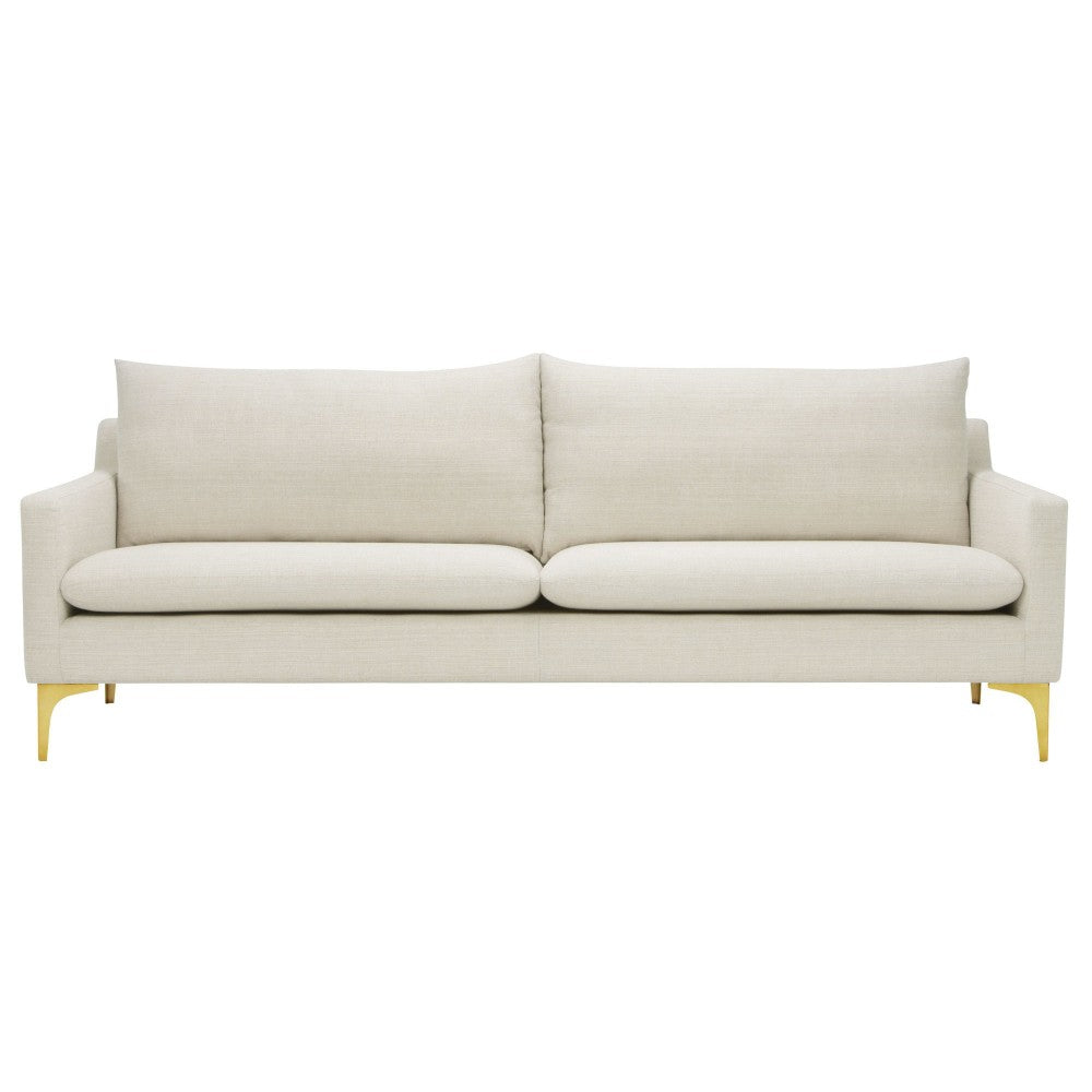 Anders Sand Fabric Triple Seat Sofa, HGSC490