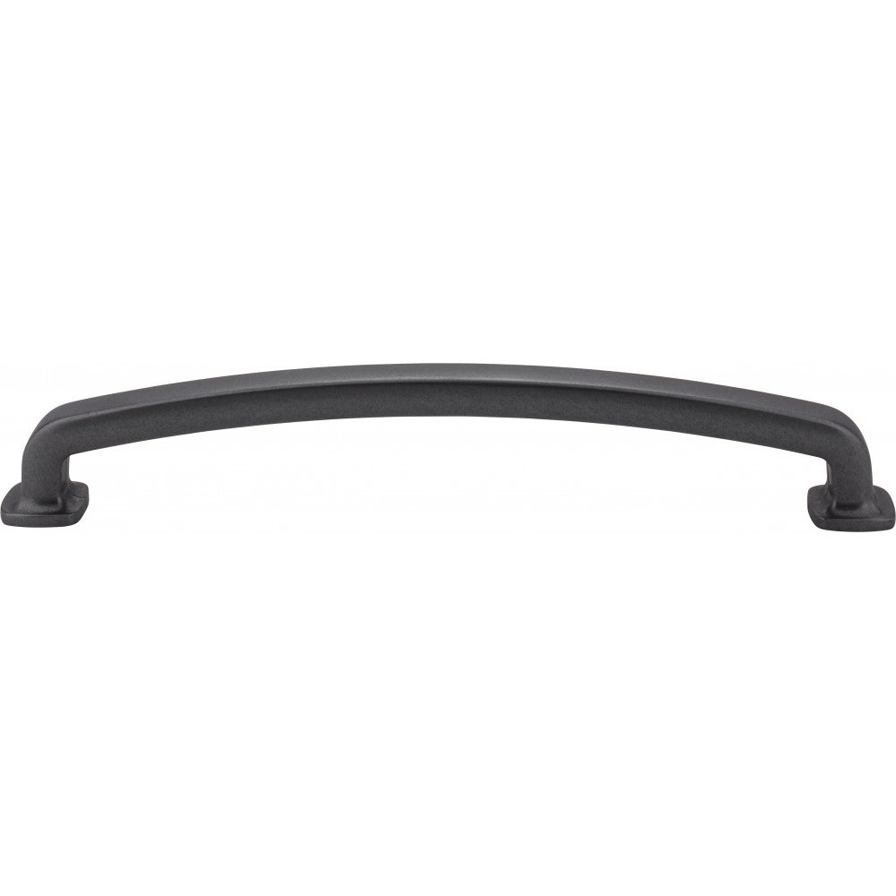 12" Center-to-Center Matte Black with Satin Nickel Larkin Appliance Pull
