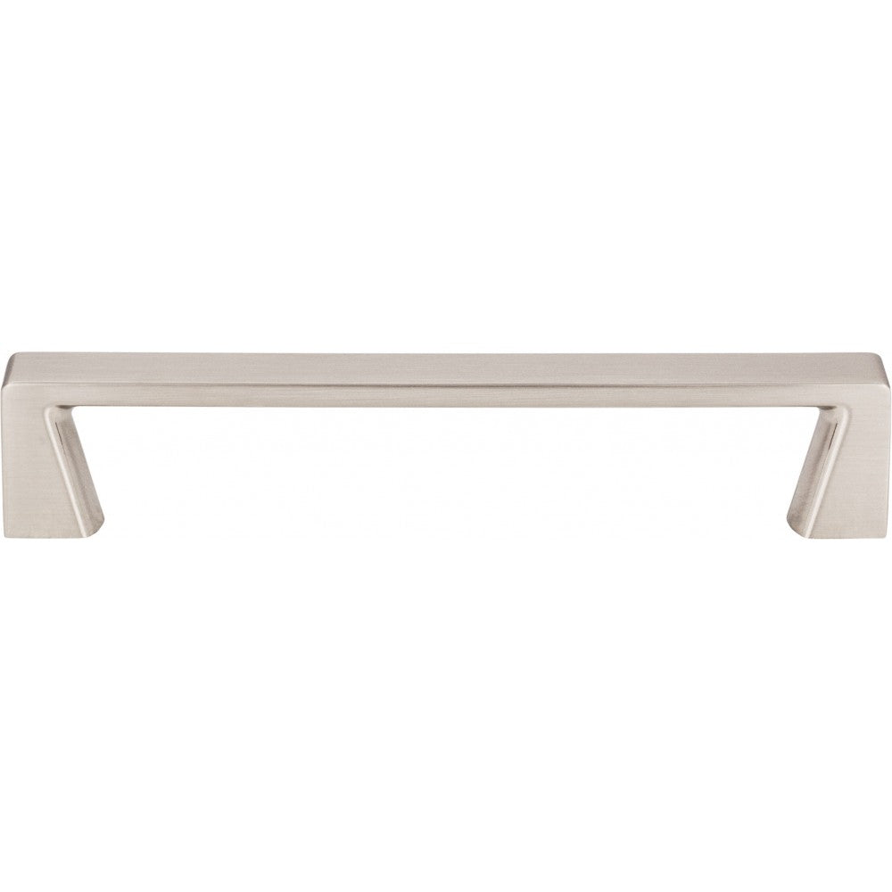 128 mm Center-to-Center Brushed Pewter Asymmetrical Leyton Cabinet Pull
