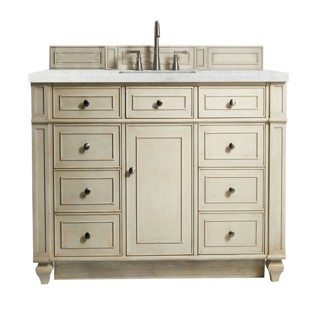 Bristol 48" Single Vanity Vintage Vanilla w/ 3 CM Jasmine Pearl Quartz Top