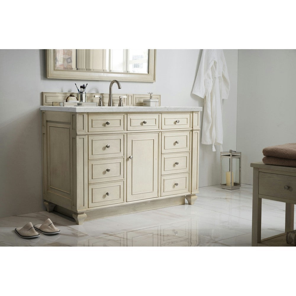 Bristol 48" Single Vanity Vintage Vanilla w/ 3 CM Jasmine Pearl Quartz Top