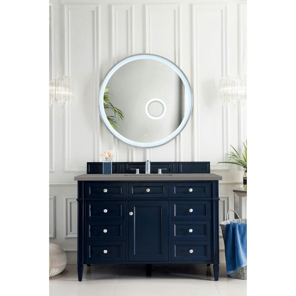 Brittany 48" Victory Blue Single Vanity w/ 3 CM Gray Expo Quartz Top
