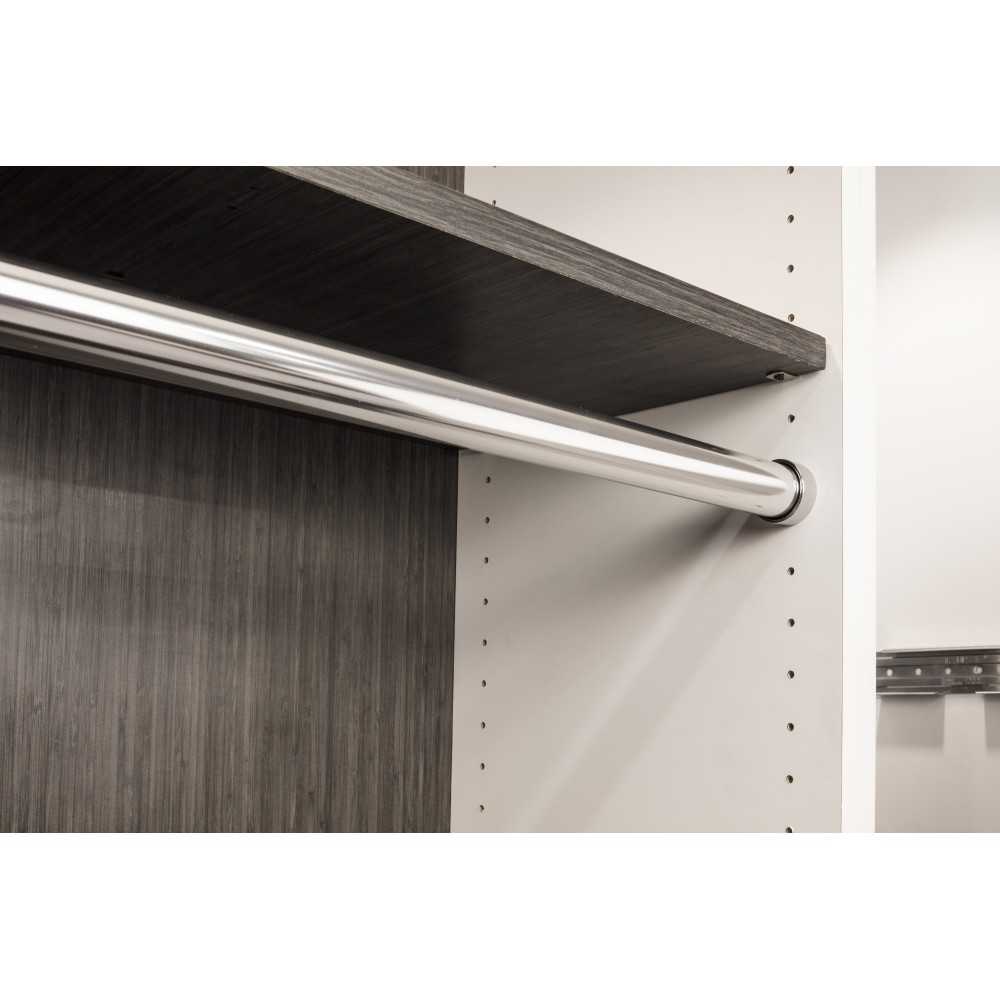 Chrome 1-5/16" Diameter x 8' Round Steel Closet Rod