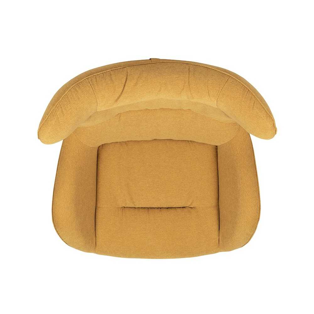 Citron Fabric Swivel Wing Chair