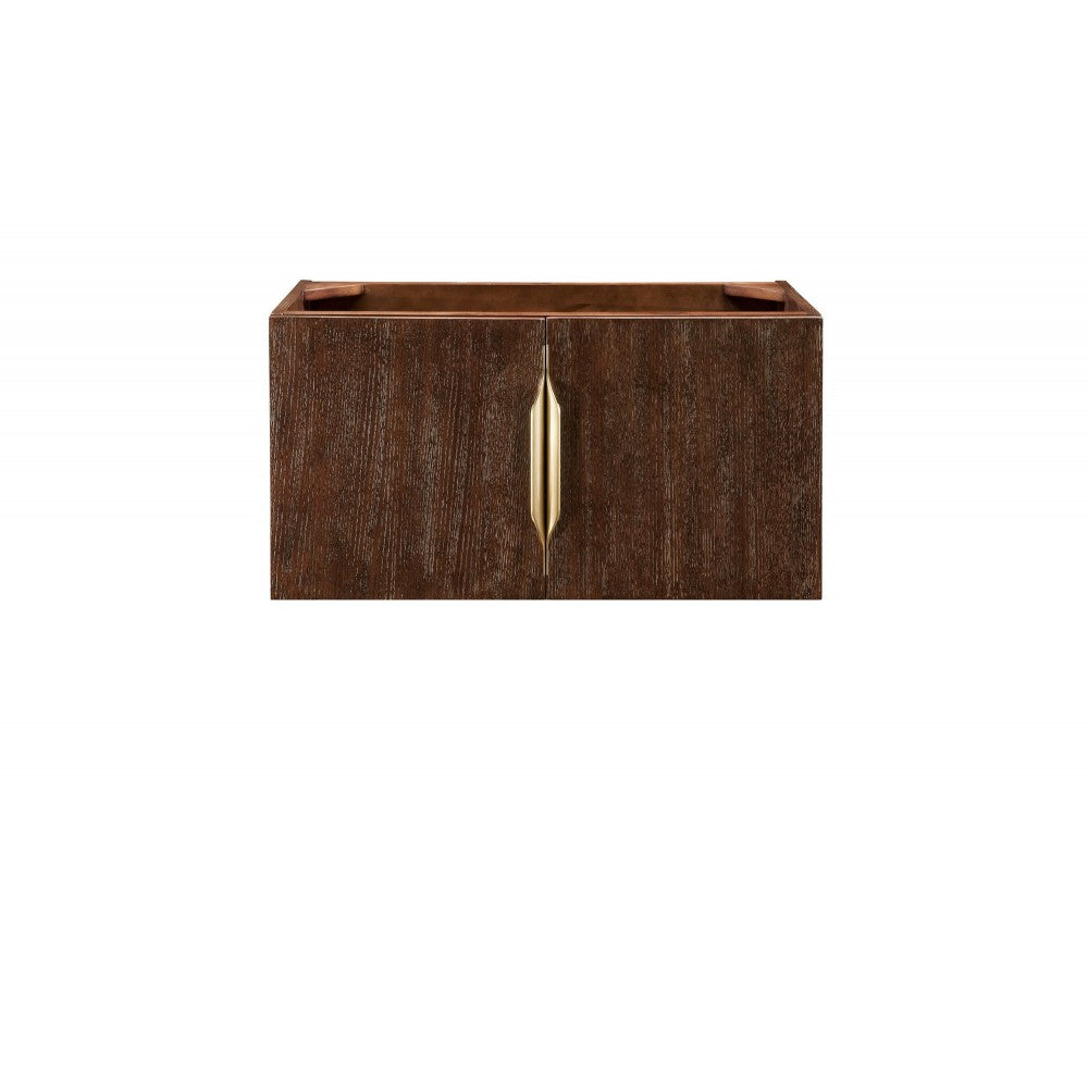 Columbia 31.5" Single Vanity Cabinet, Coffee Oak