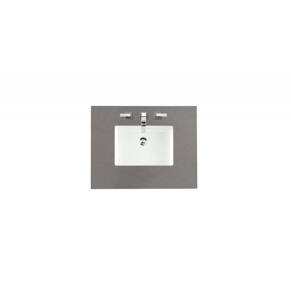 Copper Cove Encore 30" Single Vanity, Silver Gray w/ 3 CM Gray Expo Quartz Top