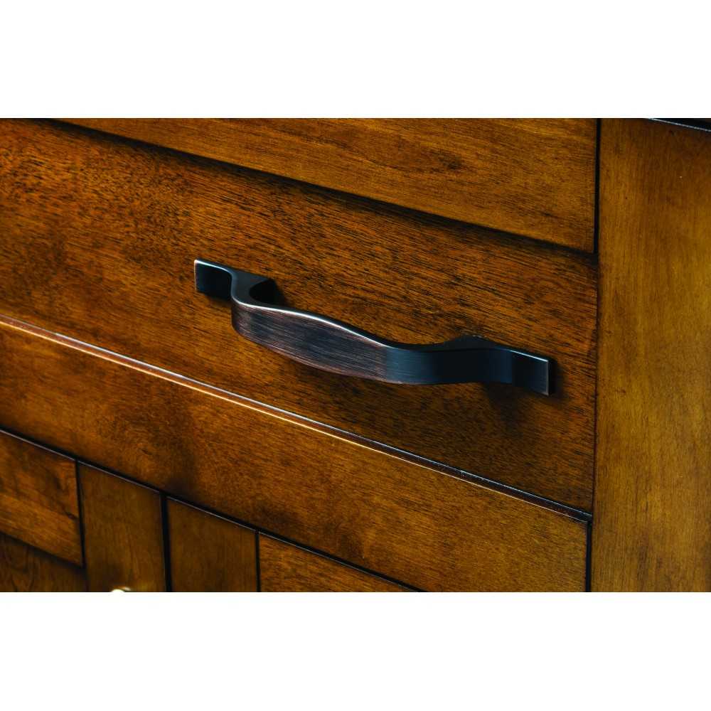 3-1/2" x 3-1/2" x 35-1/2" Four Sided Tapered Wood Post Species: Oak