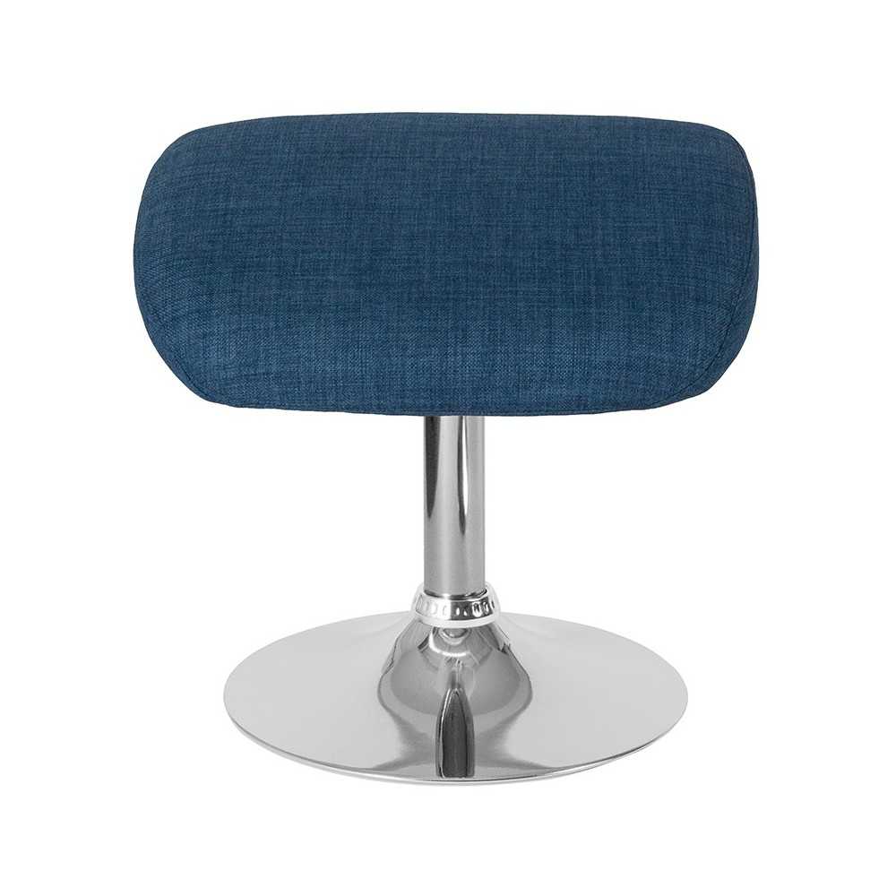 Egg Series Blue Fabric Ottoman