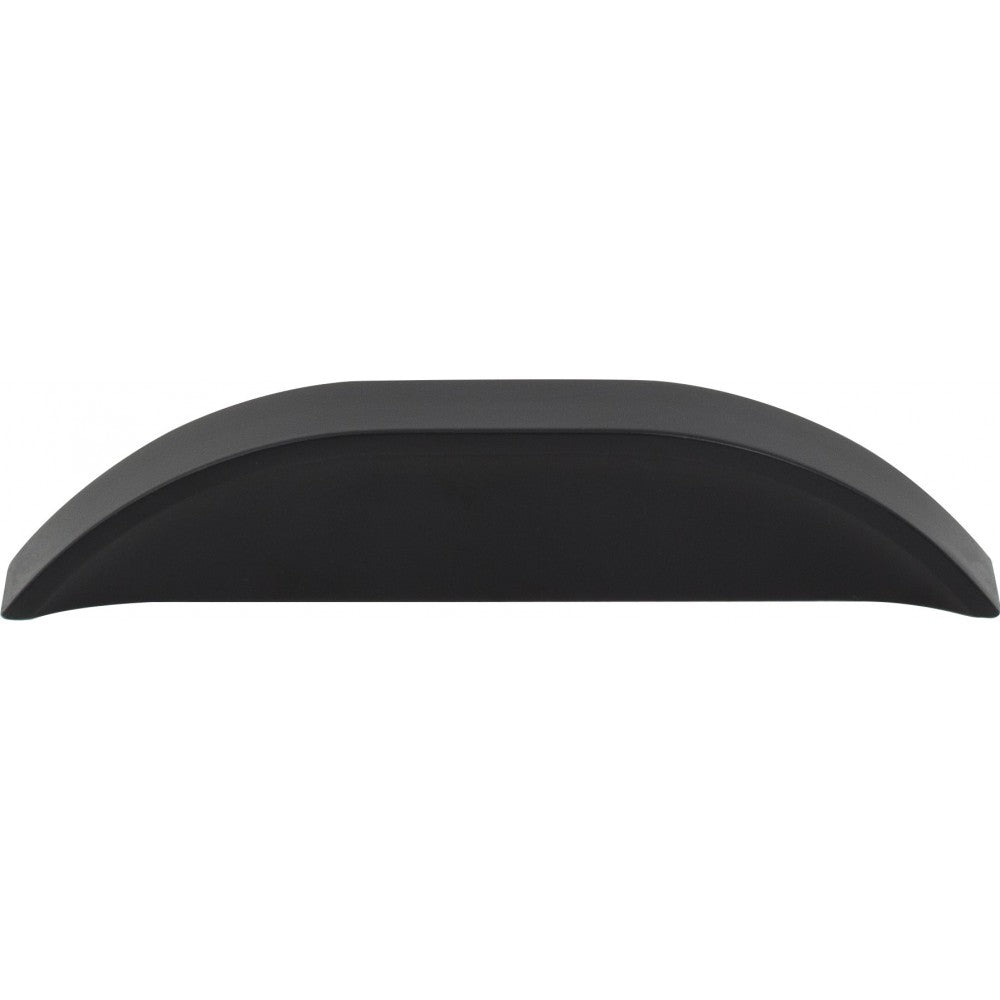 192 mm Center-to-Center Matte Black with Polished Chrome Larkin Cabinet Bar Pull