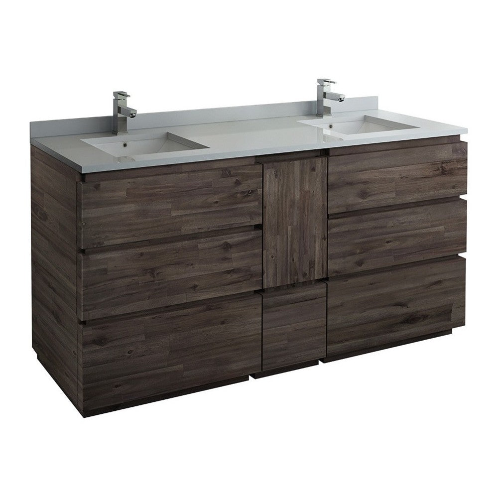 Formosa 70 Floor Standing Double Sink Modern Bathroom Cabinet FCB31-301230ACA-FC