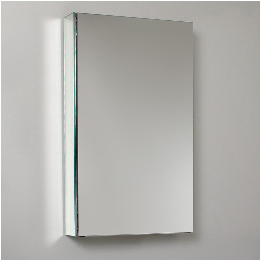 Fresca 15" Wide x 26" Tall Bathroom Medicine Cabinet w/ Mirrors