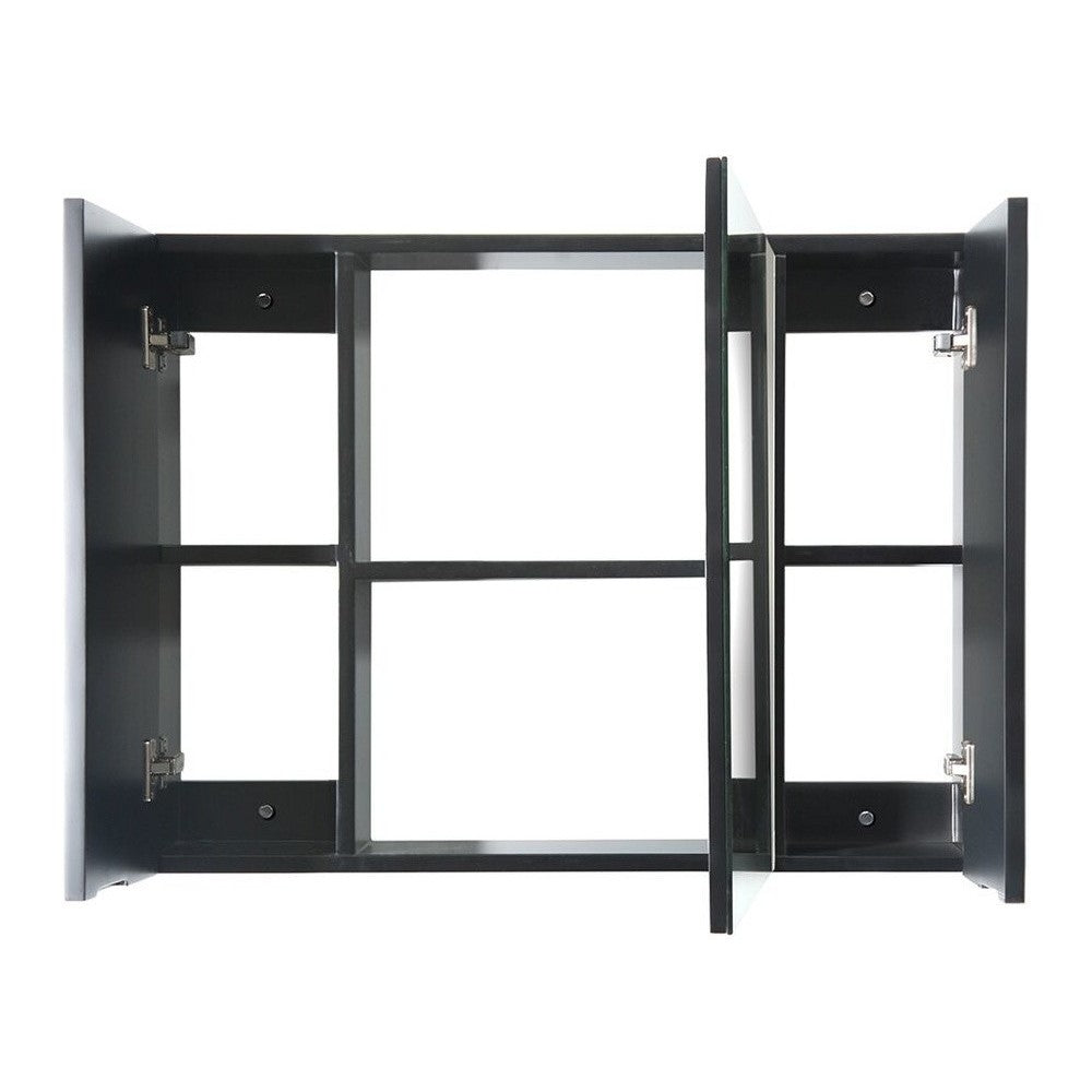 Fresca 32" Espresso Medicine Cabinet w/ 3 Doors