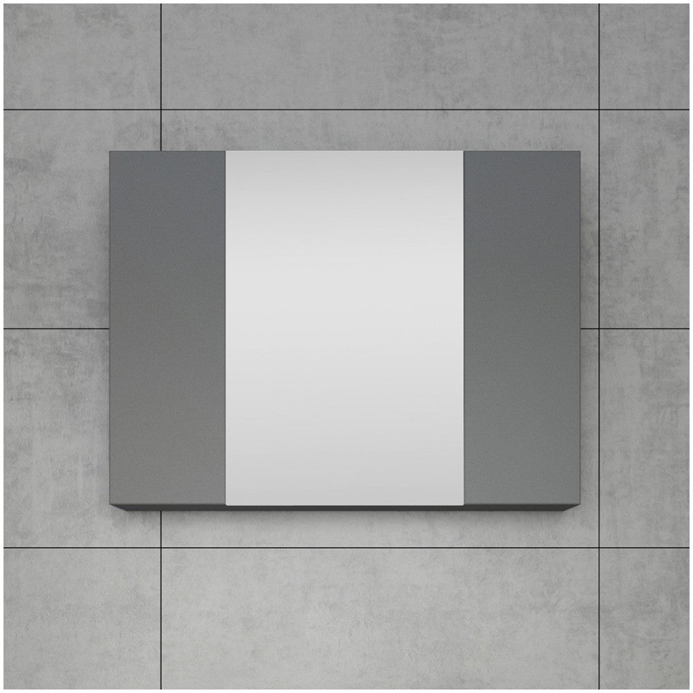 Fresca 32" Gray Medicine Cabinet w/ 3 Doors