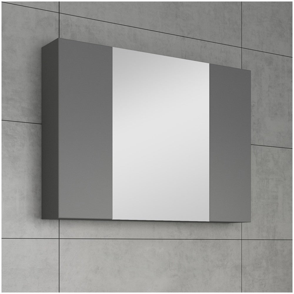 Fresca 32" Gray Medicine Cabinet w/ 3 Doors