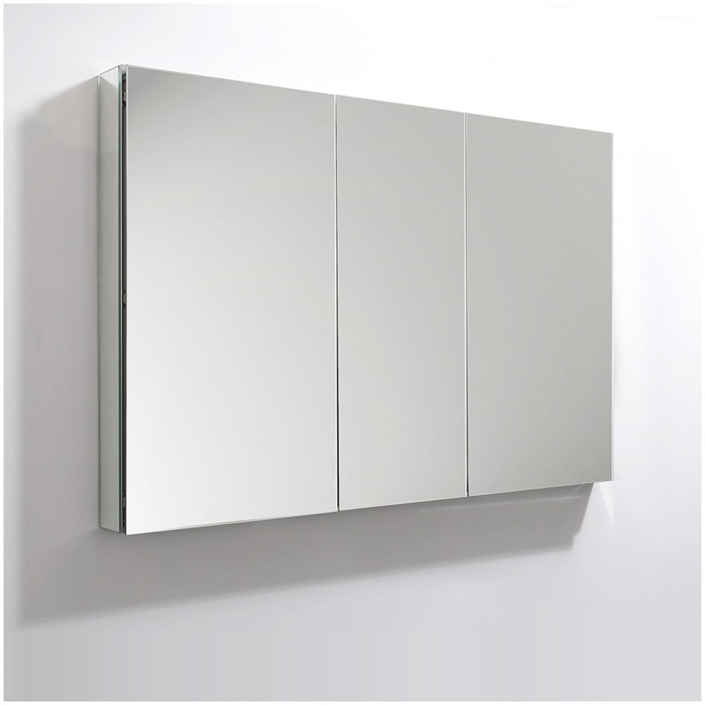 Fresca 50" Wide x 36" Tall Bathroom Medicine Cabinet w/ Mirrors