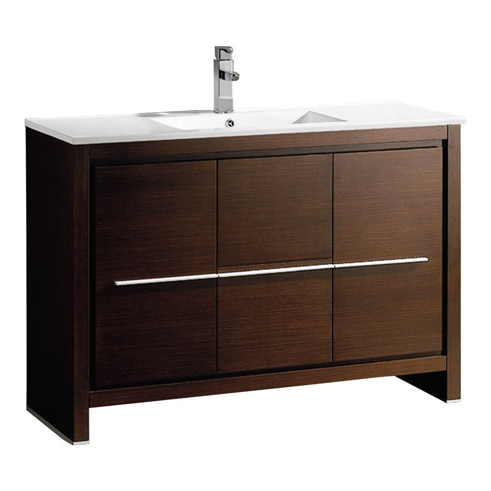 Fresca Allier 48" Wenge Brown Modern Bathroom Cabinet w/ Sink
