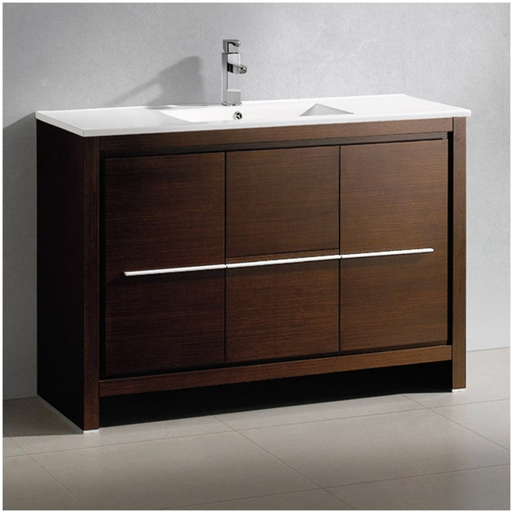 Fresca Allier 48" Wenge Brown Modern Bathroom Cabinet w/ Sink