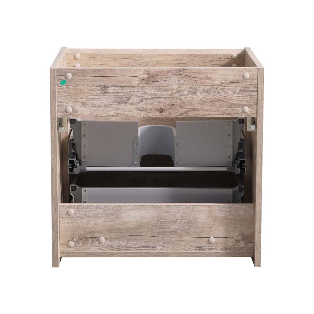 Fresca Catania 24" Rustic Natural Wood Wall Hung Modern Bathroom Cabinet