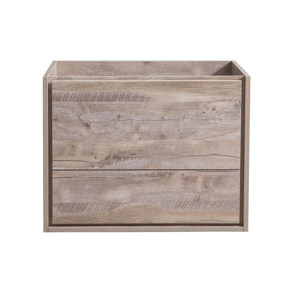 Fresca Catania 30" Rustic Natural Wood Wall Hung Modern Bathroom Cabinet