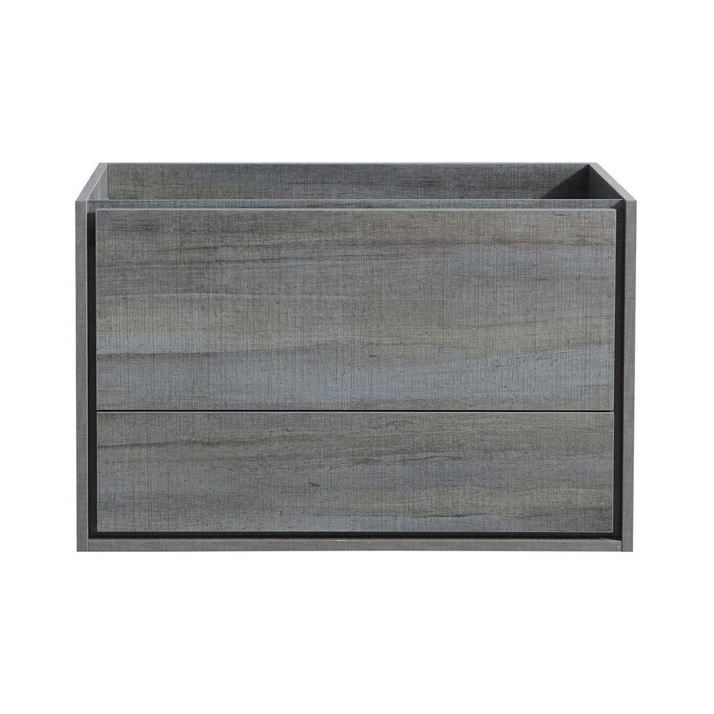 Fresca Catania 36" Ocean Gray Wall Hung Modern Bathroom Cabinet