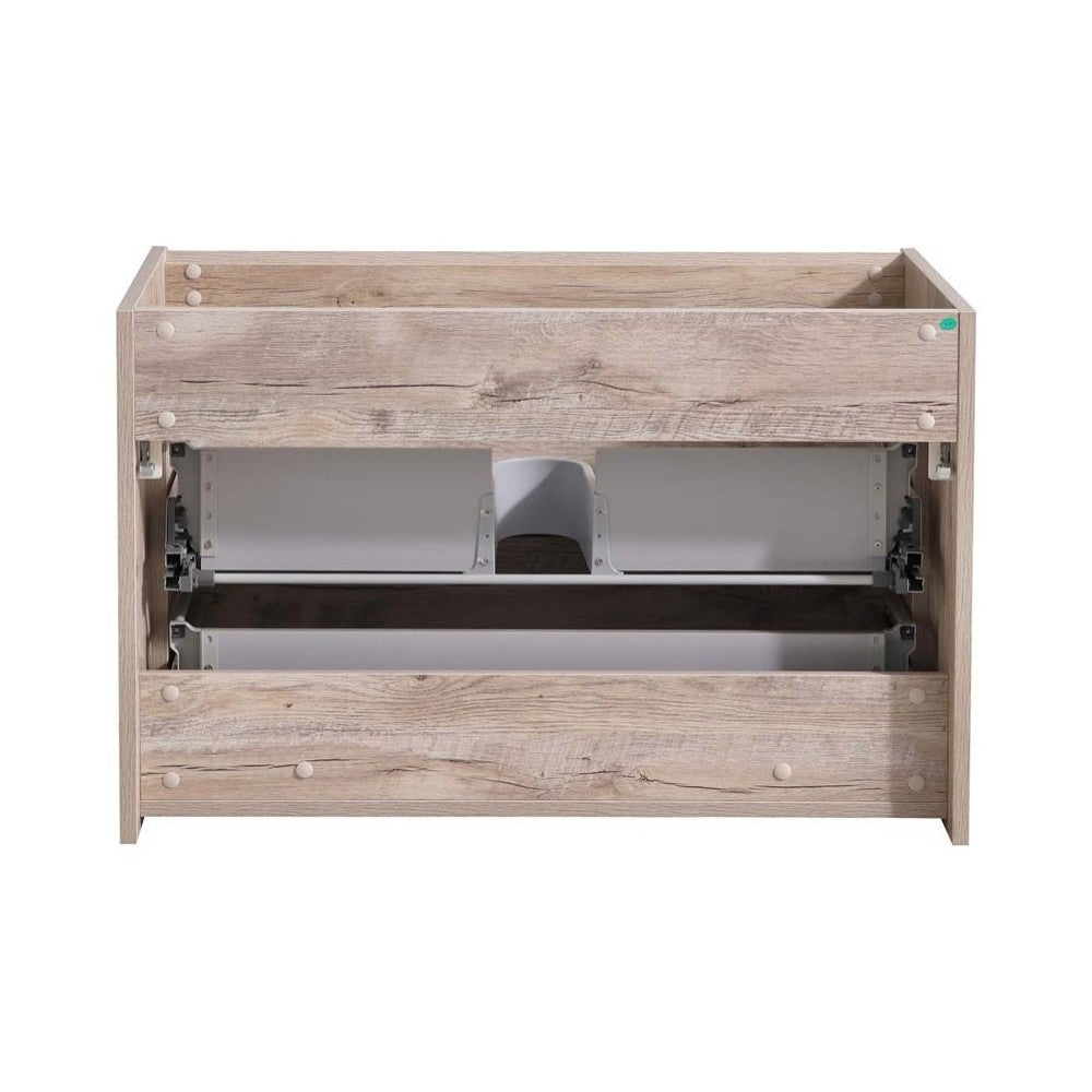 Fresca Catania 36" Rustic Natural Wood Wall Hung Modern Bathroom Cabinet