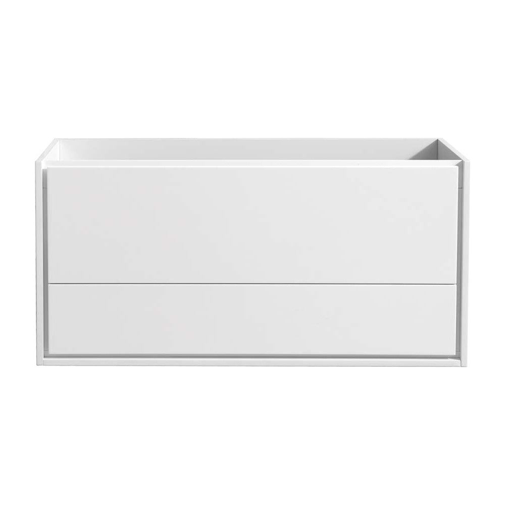 Fresca Catania 48" Glossy White Wall Hung Modern Bathroom Cabinet
