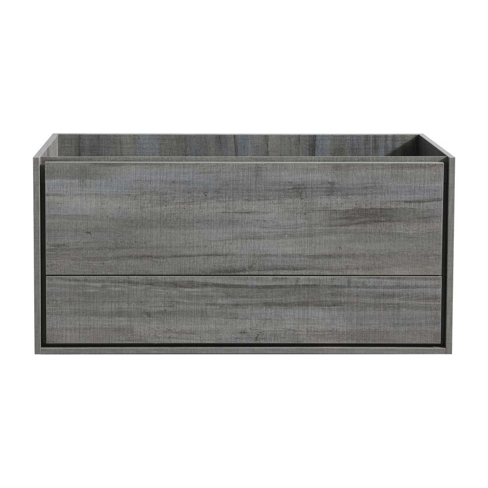 Fresca Catania 48" Ocean Gray Wall Hung Double Sink Modern Bathroom Cabinet