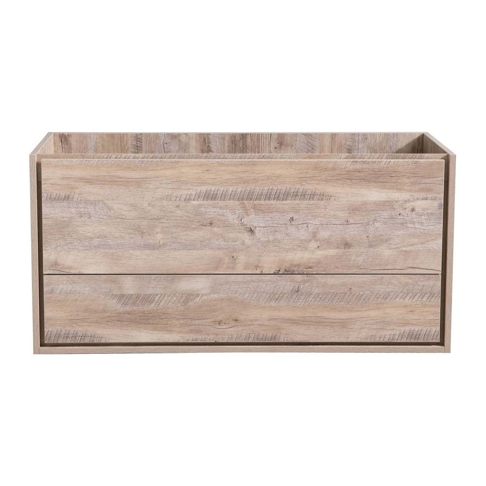 Fresca Catania 48" Rustic Natural Wood Wall Hung Modern Bathroom Cabinet