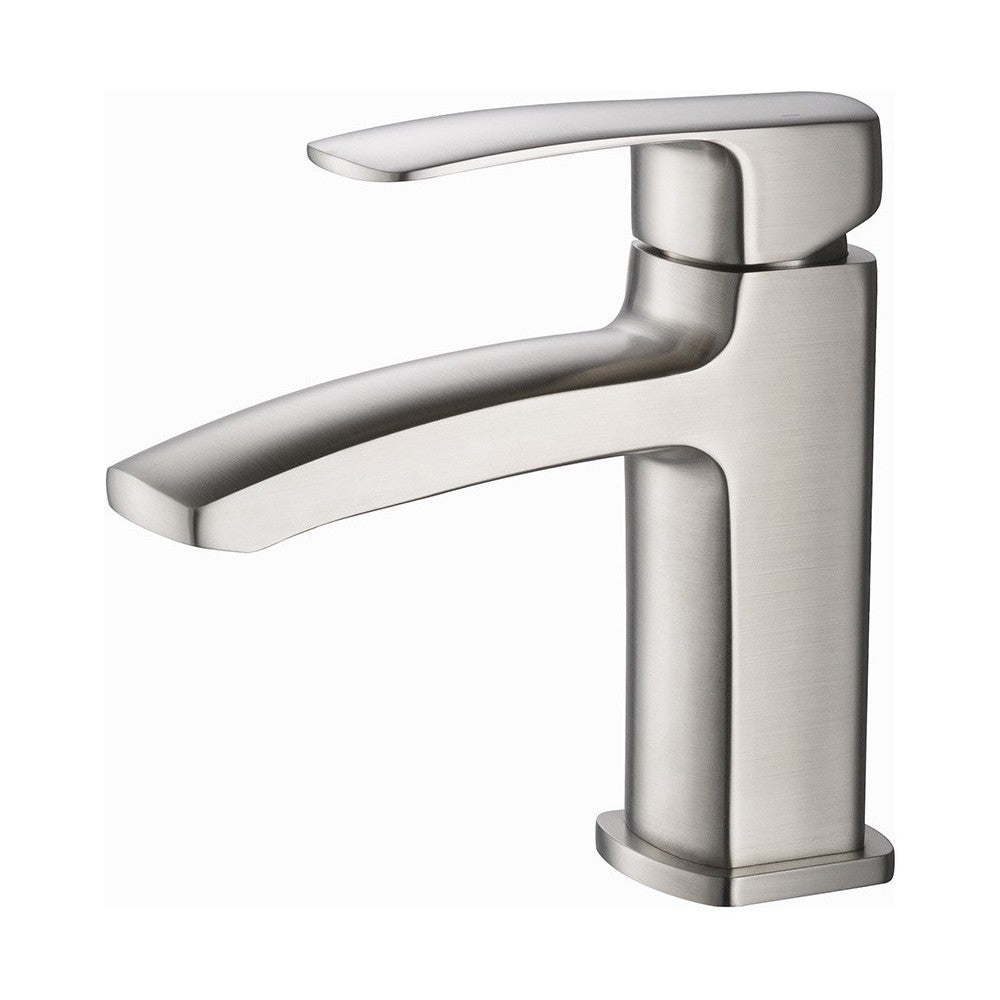 Fresca Fiora Single Hole Mount Bathroom Vanity Faucet - Brushed Nickel