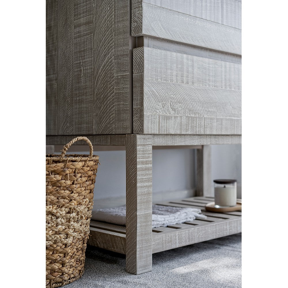 Fresca Formosa 30" Open Bottom Bathroom Cabinet w/ Top & Sink in Ash