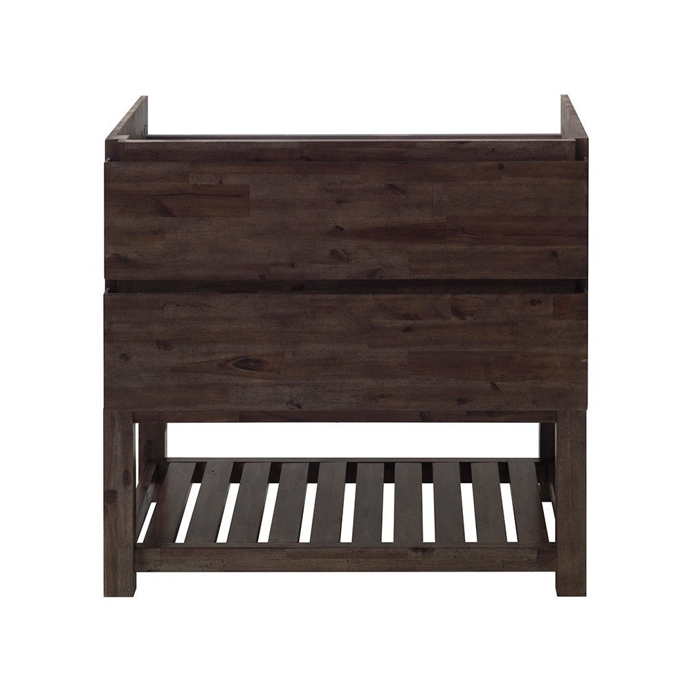 Fresca Formosa 35" Floor Standing Open Bottom Modern Bathroom Cabinet