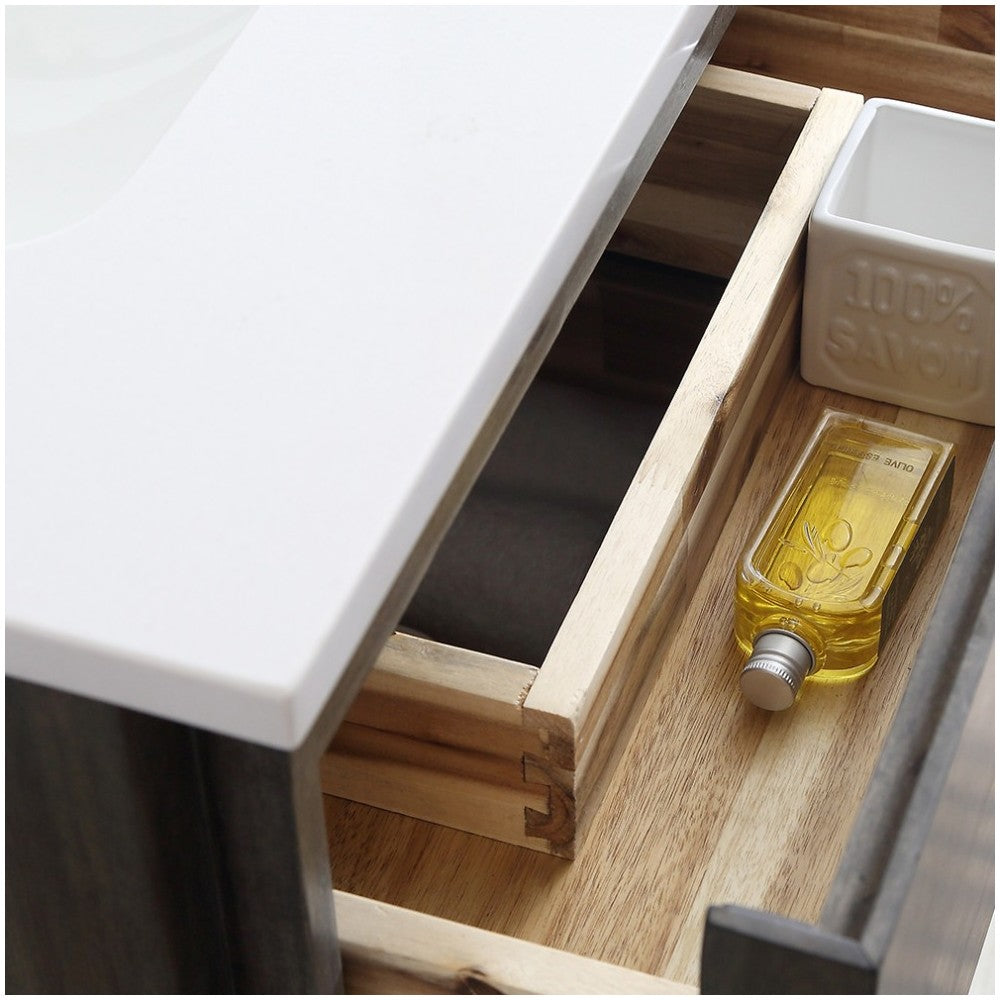 Fresca Formosa 36" Wall Hung Modern Bathroom Cabinet w/ Top & Sink