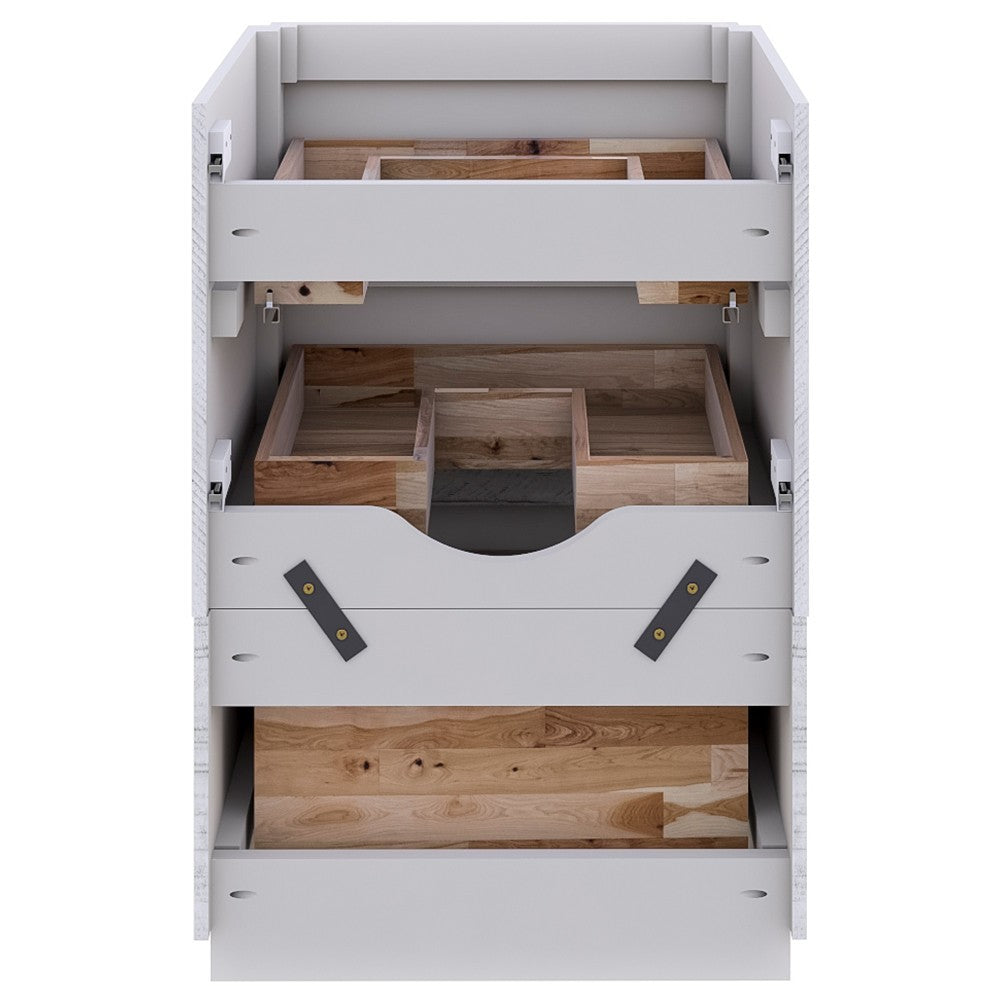 Fresca Formosa 47" Floor Standing Modern Bathroom Cabinet in Rustic White
