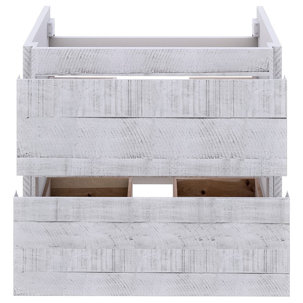 Fresca Formosa 47" Wall Hung Modern Bathroom Cabinet in Rustic White