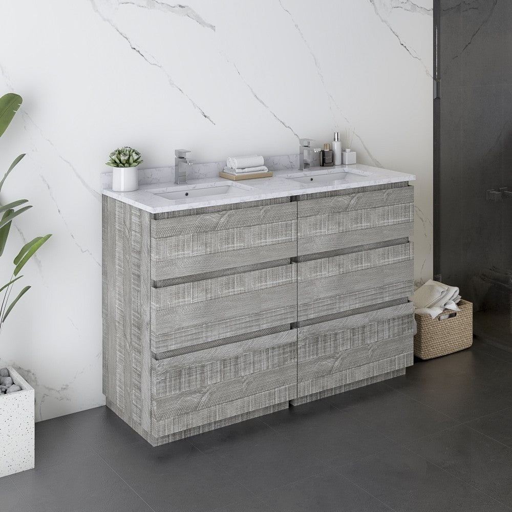 Fresca Formosa 48" Double Sink Bathroom Cabinet s in Ash