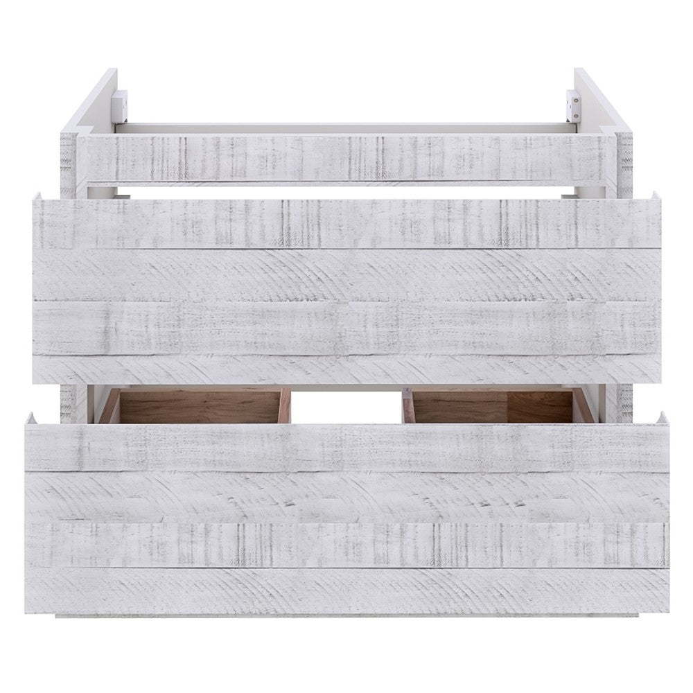 Fresca Formosa 53" Wall Hung Modern Bathroom Cabinet in Rustic White