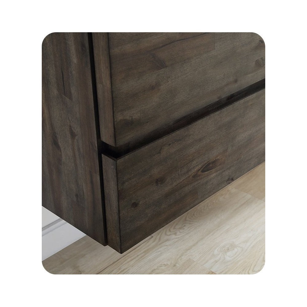 Fresca Formosa 58" Wall Hung Double Sink Modern Bathroom Cabinet, FCB31-3030ACA