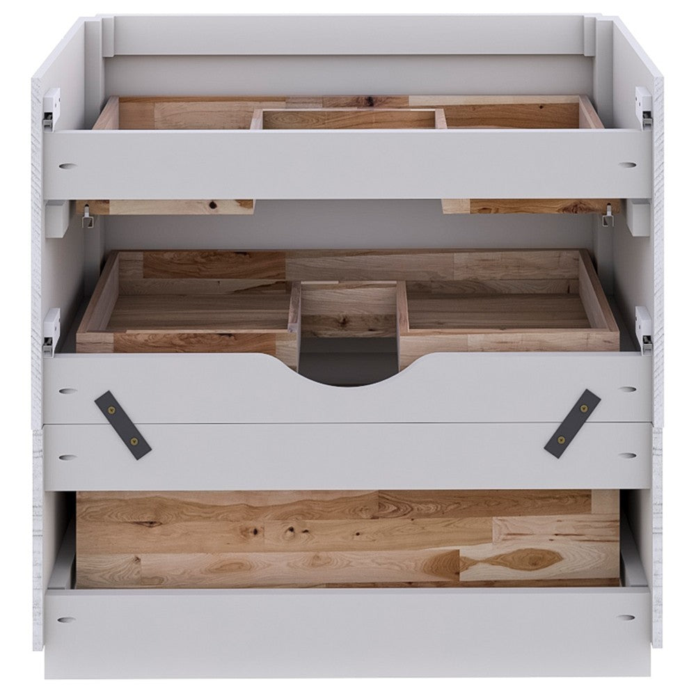 Fresca Formosa 59" Floor Standing Single Sink Bathroom Cabinet in Rustic White