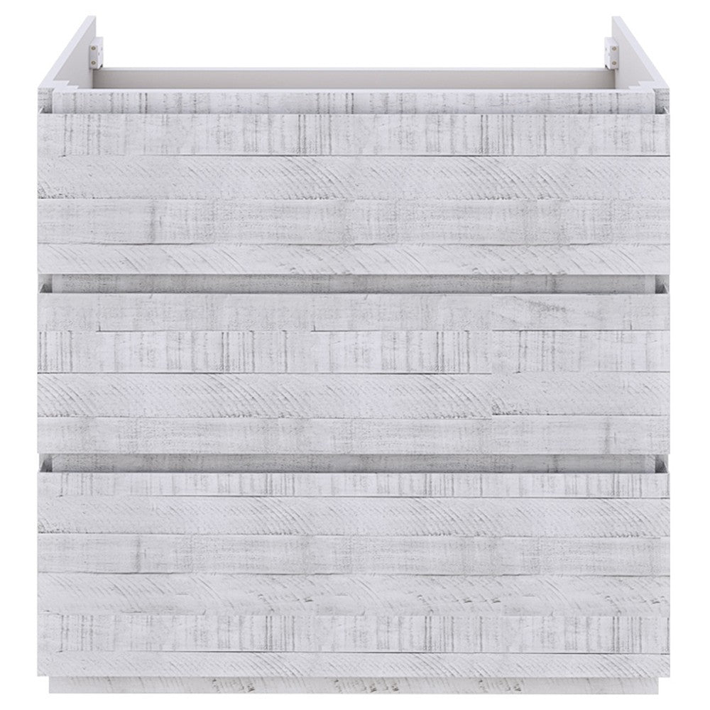 Fresca Formosa 59" Floor Standing Single Sink Bathroom Cabinet in Rustic White
