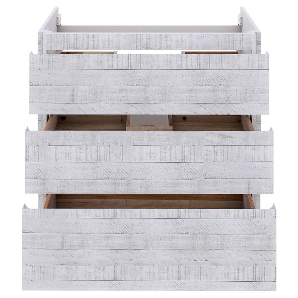 Fresca Formosa 59" Floor Standing Single Sink Bathroom Cabinet in Rustic White